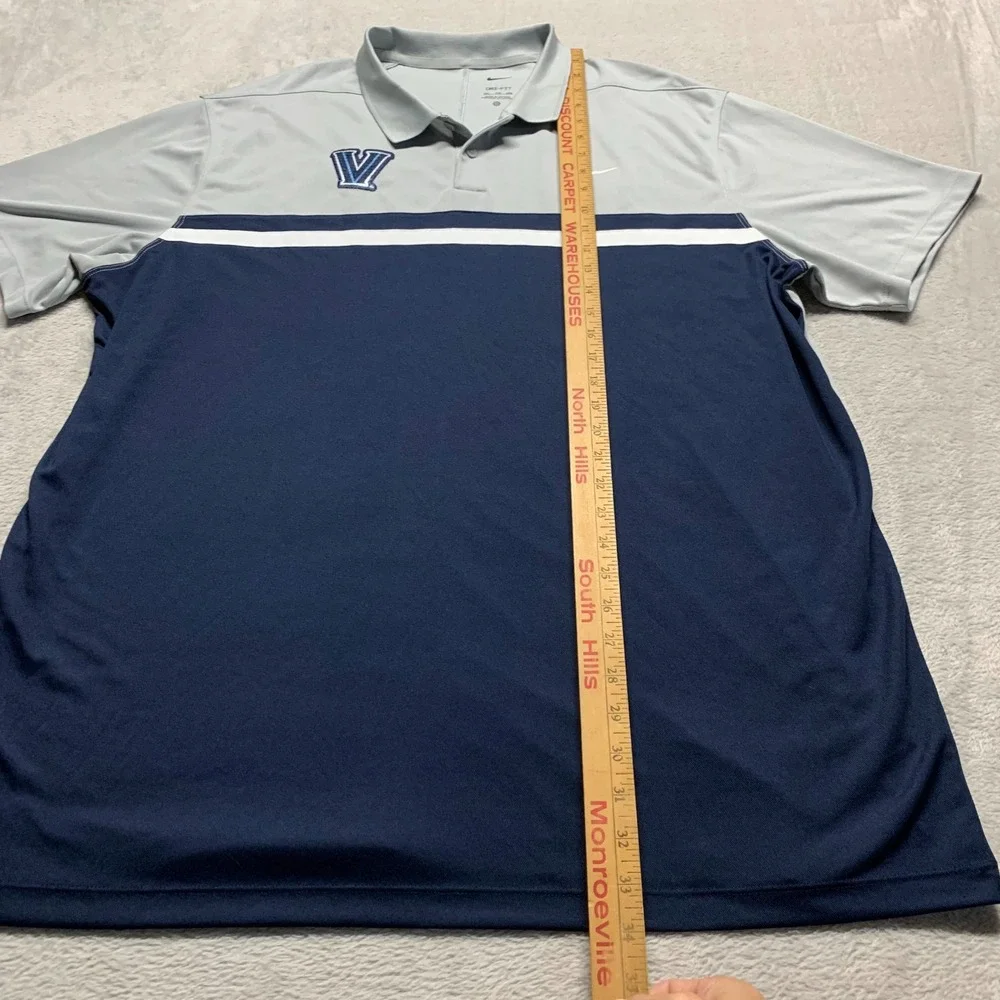 Nike‎ Dri-FIT Villanova University Wildcats Polo Shirt Mens XXL 2XL NCAA College